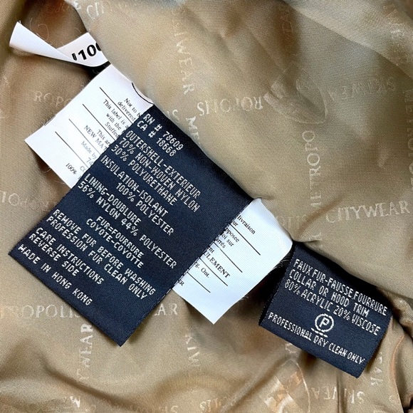 (VTG) METROPOLIS • Brown/Black Suede Fur Trim Jacket - Picture 13 of 16